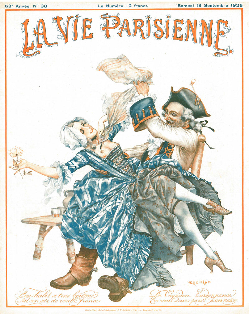 La Vie Parisenne - Lady on Soldier's Lap