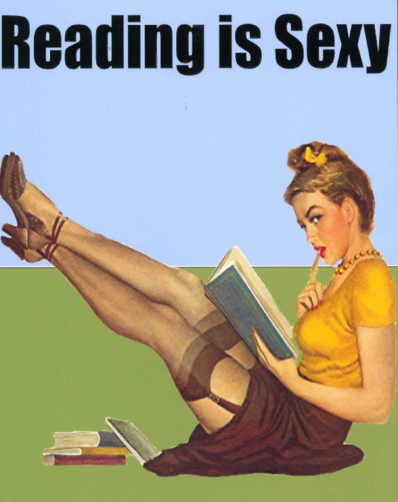 Reading is Sexy - Sitting on Floor